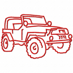 Car Silhouette Embroidery Design 5 Car Silhouette Embroidery Design 5